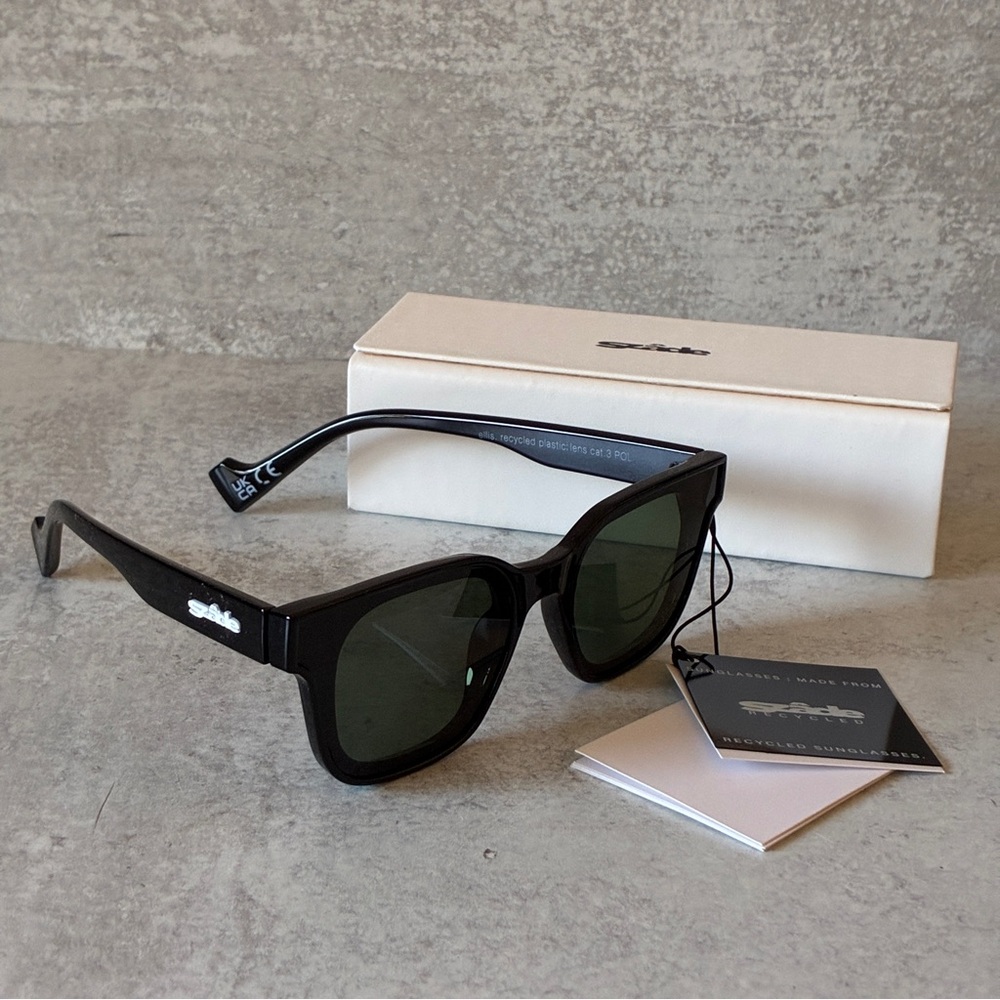 Szade “Ellis” Recycled Polarized Sunglasses – Black | NWT